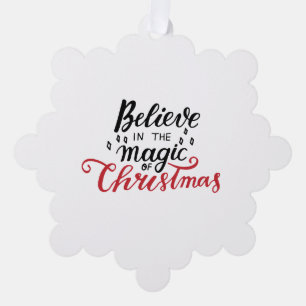 Adorno De Papel Creer en la magia de los Navidades