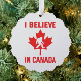 Adorno De Papel Creo En Canadá - Gracioso Pie Grande