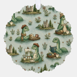 Adorno De Papel Criptidos acogedores Nessie Monstruo del lago Ness
