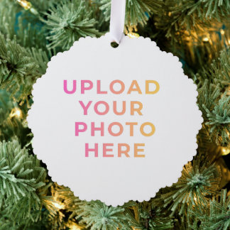 Adorno De Papel Custom Ornament | Photo, Name & Family Keepsake