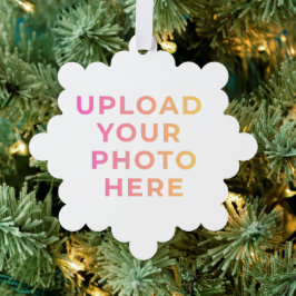 Adorno De Papel Custom Ornament | Photo, Name & Family Keepsake