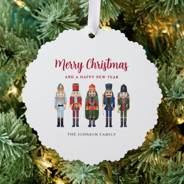 Adorno De Papel Cutcracker Feliz Navidad (Insitu (árbol))