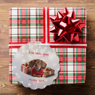 Adorno De Papel Dachshund Puppy