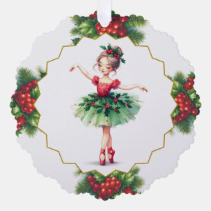 Adorno de papel de bailarina