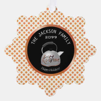 Adorno De Papel De la etiqueta de regalo de comida de cocina famil