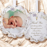 Adorno De Papel delicadas flores silvestres Bautismo gracias<br><div class="desc">Baptism gracias a adorno de papel</div>