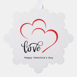 Adorno De Papel Día de San Valentín Minimalista de marca personali