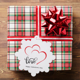 Adorno De Papel Día de San Valentín Minimalista de marca personali