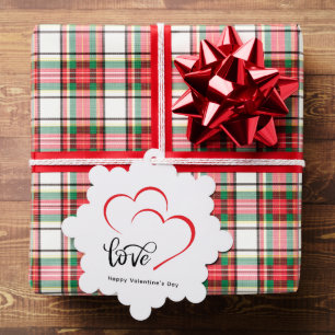 Adorno De Papel Día de San Valentín Minimalista de marca personali