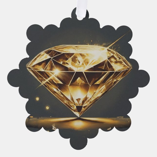 Adorno De Papel Diamante esparcido (Anverso)