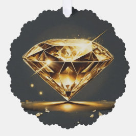 Adorno De Papel Diamante esparcido y ola musical