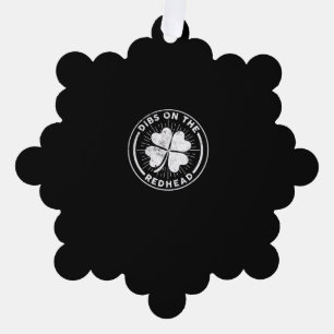 Adorno De Papel Dibs On The Redhead St. Patrick's Day Irish Ginger