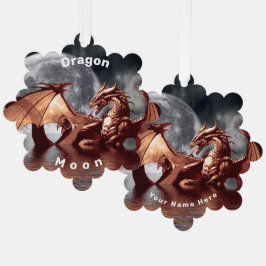 Adorno De Papel Dragon Moon