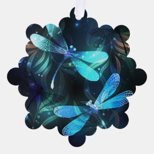 Adorno De Papel Dragonflies