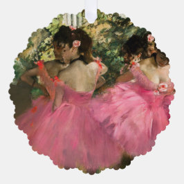 Adorno De Papel Edgar Degas - Bailarinas de rosa