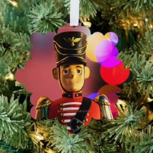 Adorno De Papel El amigo soldadito de juguete clásico de Navidad d