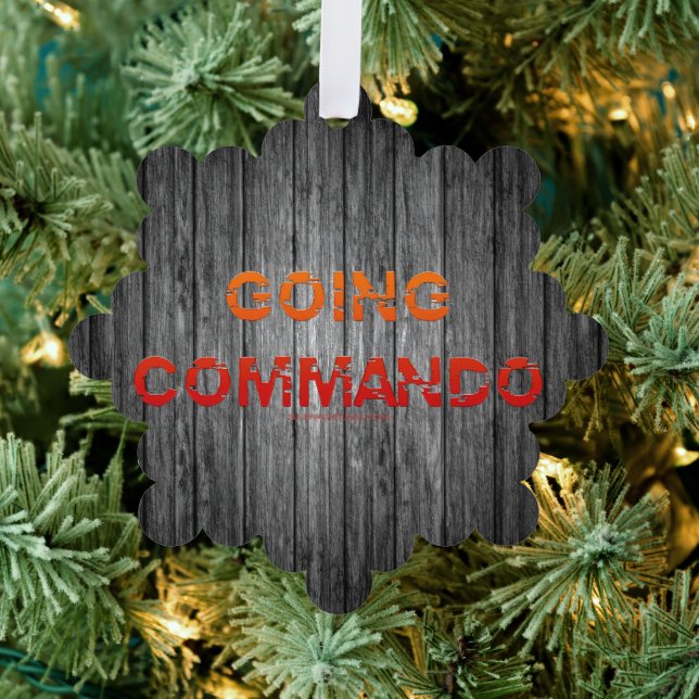 Adorno De Papel El comando Going Commando de SlipperyJoe atrevida  (Insitu (árbol))