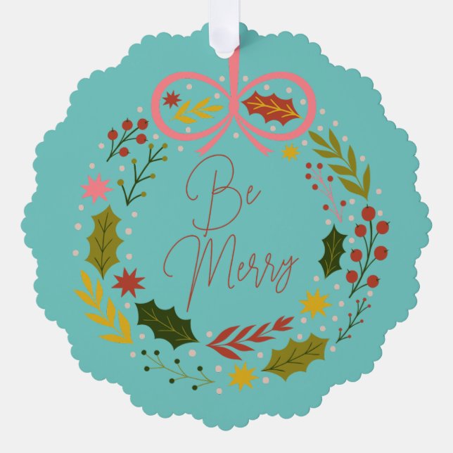 Adorno De Papel Elegant Be Merry Business (Anverso)