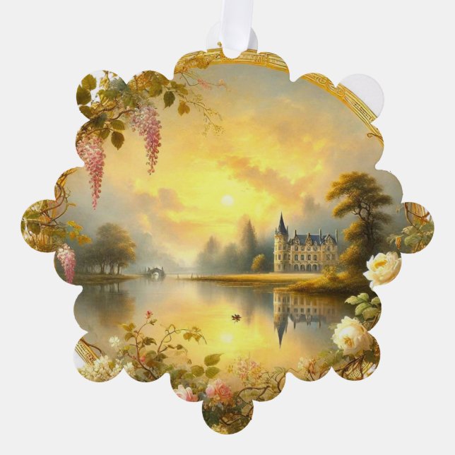 Adorno De Papel Elegante estética clásica - Belleza eterna en una (Anverso)