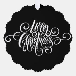 Adorno De Papel Elegante guión moderno profesional de navidad