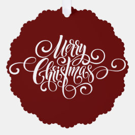 Adorno De Papel Elegante guión moderno profesional de navidad