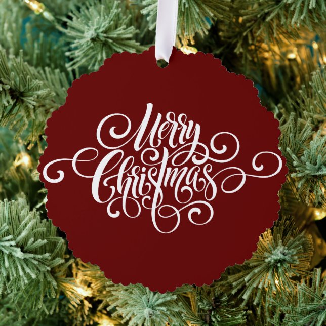 Adorno De Papel Elegante guión moderno profesional de navidad (Insitu (árbol))