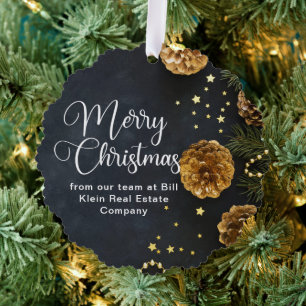 Adorno De Papel Elegantes Navidades de la Compañía Personalizado d