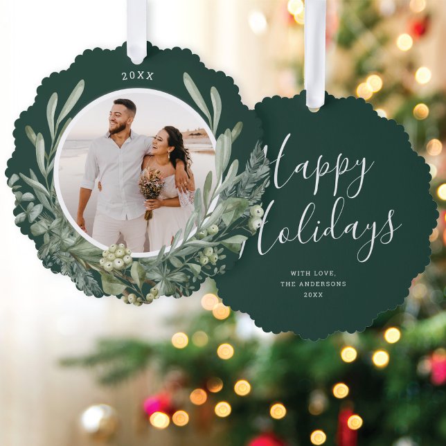 Adorno De Papel Elegantes Navidades Verdor Festividad Botánica Fot (Subido por el creador)