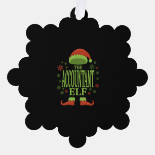 Adorno De Papel Elf, Navidades contables