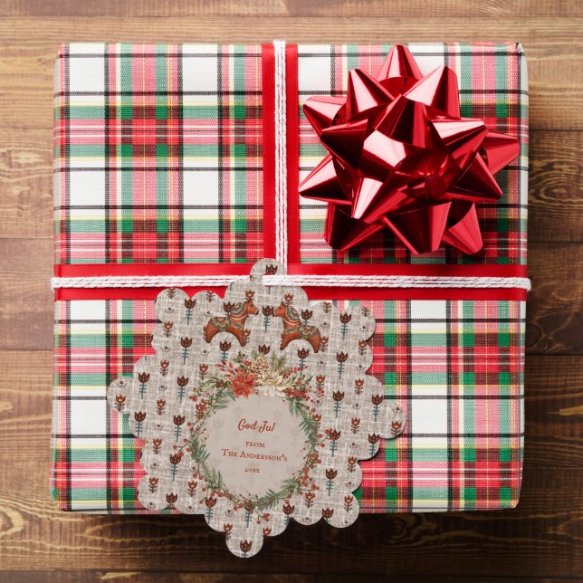 Adorno De Papel Escandinavia Navidades de Arte Popular Dalecarlia (Insitu (Regalo))