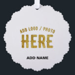 ADORNO DE PAPEL ESTILOSO MODERNO PERSONALIZABLE BLANCO VERIFICADO<br><div class="desc">ESTE ES UN DISEÑO APROPIADO PARA TODOS. PUEDE CAMBIAR,  REDIMENSIONAR O AGREGAR LOGO,  FOTO,  TEXTO Y COLORES COMO LE GUSTE. GRACIAS.</div>