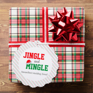 Adorno De Papel Evento de boda de Navidad Jingle and Mingle