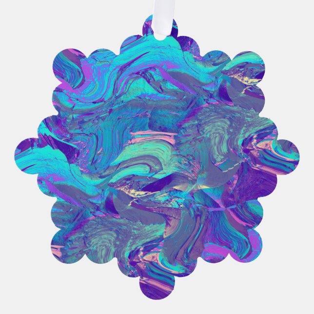 Adorno De Papel fairy wing artglass - blues and purples : (Anverso)