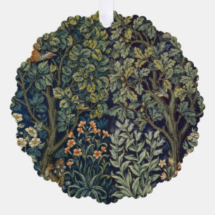 Adorno De Papel Faisán pájaro árbol bosque William Morris
