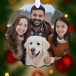 Adorno De Papel Family Christmas Photo Holiday Paper Ornament Card