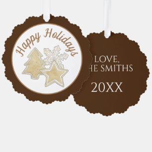 Adorno De Papel Felices fiestas Navidades Sugar Cookies Bakery