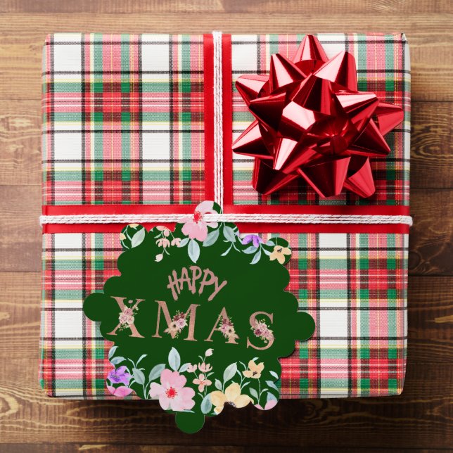 Adorno De Papel Feliz feriado de Navidades (Insitu (Regalo))