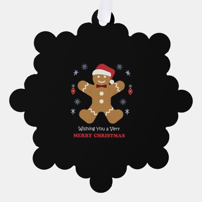 Adorno De Papel feliz navidad (Anverso)