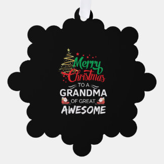 Adorno De Papel Feliz Navidad a una abuela maravillosa