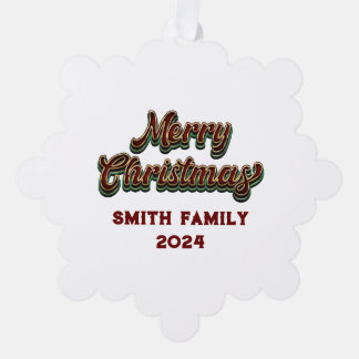 Adorno De Papel Feliz Navidad - Matanza familiar