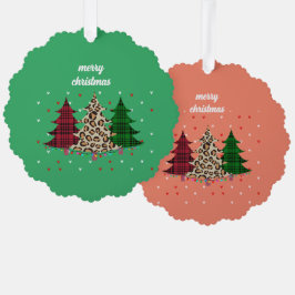 Adorno De Papel Feliz Navidad Moderna y Elegante