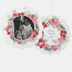 Adorno De Papel Feliz Navidad Navidades Wreath