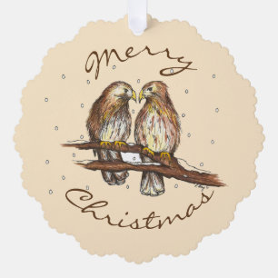 Adorno De Papel Feliz Navidad Rojo Vocabulario Amor Hawk Nieve