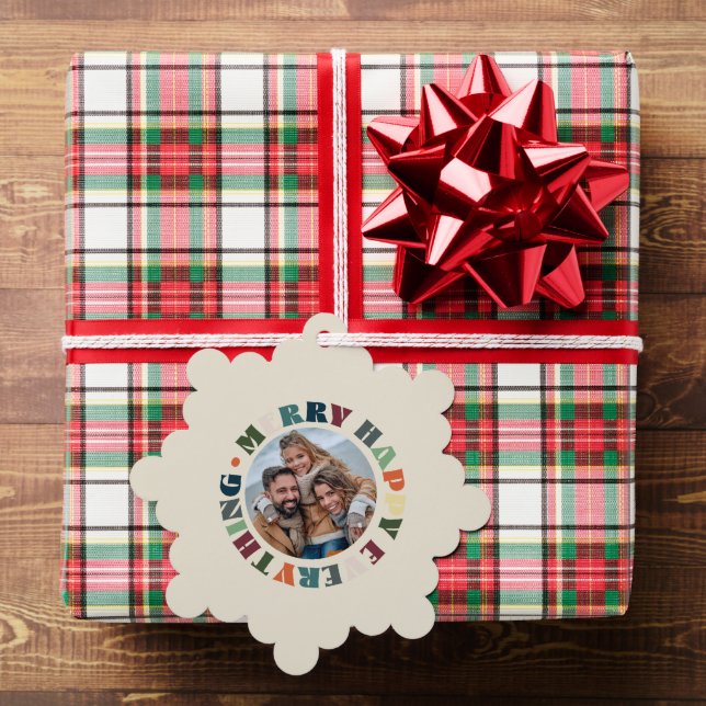 Adorno De Papel Feliz Navidad Todo Groovy Navidades de vacaciones (Insitu (Regalo))