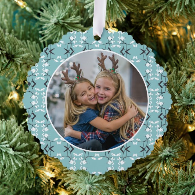 Adorno De Papel Festive Royal Botanical Robin's Egg Blue (Insitu (árbol))