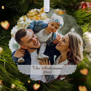 Adorno De Papel Festividad de doble cara de foto Personalizado mod