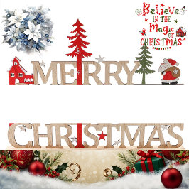 Adorno De Papel Festividades navideñas de Feliz