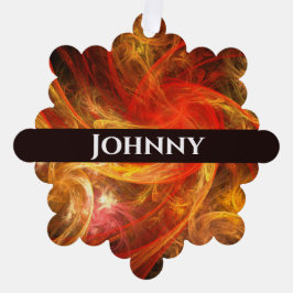 Adorno De Papel Firestorm Nova Resumen Arte