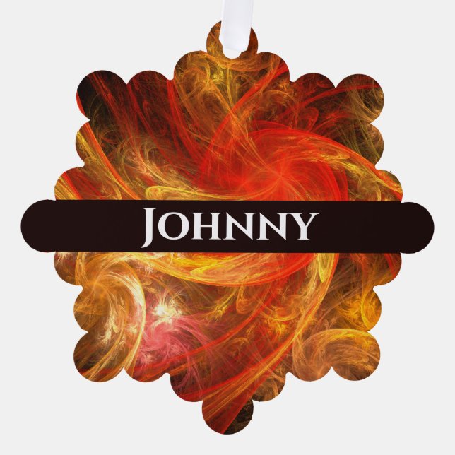 Adorno De Papel Firestorm Nova Resumen Arte (Anverso)