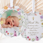 Adorno De Papel Flores silvestres pastel Bautismo gracias<br><div class="desc">Baptism gracias a adorno de papel</div>